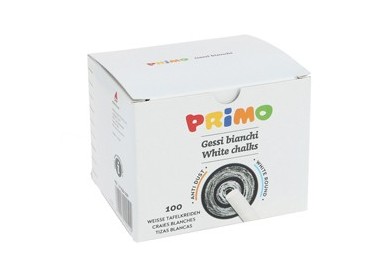 SCATOLA 100 GESSETTI TONDI BIANCO Primo