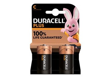 Blister 2 pile MN1400 Duracell PLUS 100 - MEZZA TORCIA C
