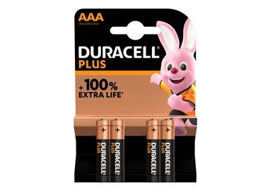 Blister 4 pile MN2400 Duracell PLUS 100 - MINISTILO AAA