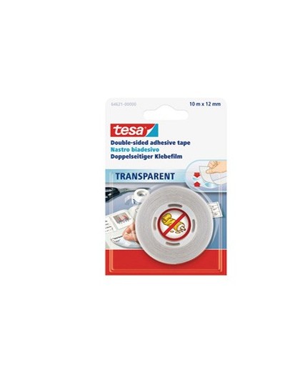 NASTRO BIADESIVO 10MTX12MM TRASPARENTE (BLS 64-621) TESA