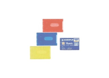 BUSTA PORTA CARDS 8,5X5,4 02/7828 PVC RIGIDO COL.ASSORTITI FAVORIT