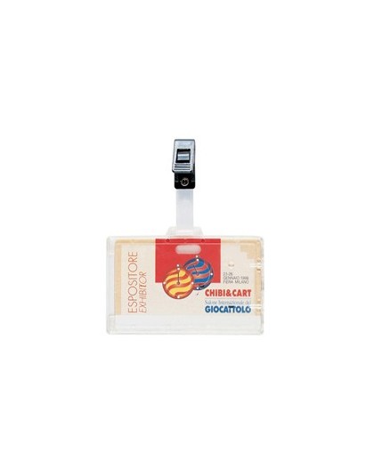 PORTANOME 9X6CM CON CLIP IN PLASTICA 388 FAVORIT