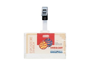 PORTANOME 9X6CM CON CLIP IN PLASTICA 388 FAVORIT