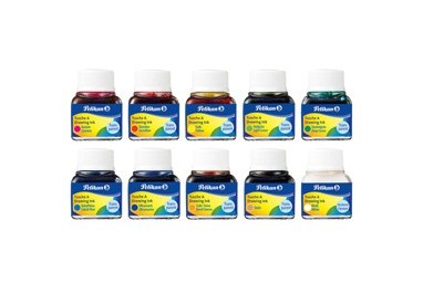 INCHIOSTRO DI CHINA 523 COLORI ASSORTITI 10ML PELIKAN