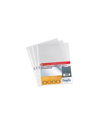 50 BUSTE FORATE 22X30 1725/15 SUPERIOR B.A. FAVORIT