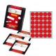 Etichetta adesiva rosso tonda Ø22mm (10fogli x 30etichette) Markin