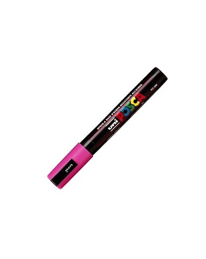Marcatore UNI POSCA PC5M p.media 1,8-2,5mm rosa UNI MITSUBISHI