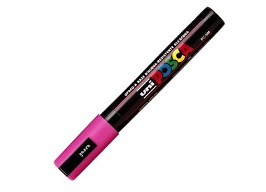 Marcatore UNI POSCA PC5M p.media 1,8-2,5mm rosa UNI MITSUBISHI