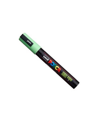 Marcatore UNI POSCA PC5M p.media 1,8-2,5mm verde chiaro UNI MITSUBISHI