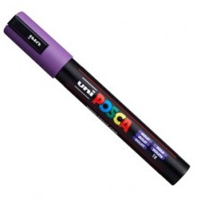 Marcatore UNI POSCA PC5M p.media 1,8-2,5mm viola UNI MITSUBISHI