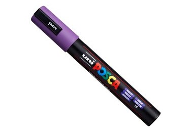 Marcatore UNI POSCA PC5M p.media 1,8-2,5mm viola UNI MITSUBISHI