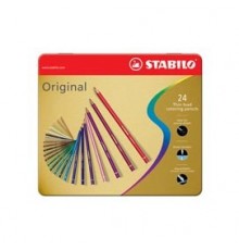 Astuccio metallo 24 pastelli STABILO ORIGINAL 8774