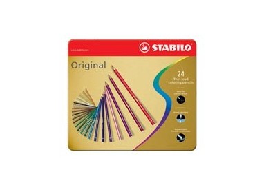 Astuccio metallo 24 pastelli STABILO ORIGINAL 8774