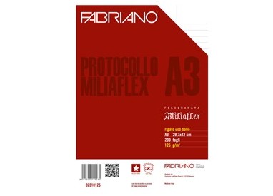 Protocollo uso bollo f.to A3 chiuso (21x29,7cm) 200fg 125gr Fabriano