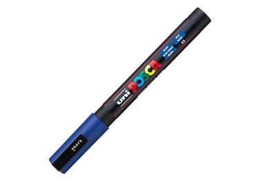 Marcatore UNI POSCA PC3M p.fine 0,9-1,3mm blu UNI MITSUBISHI