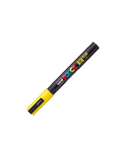 Marcatore UNI POSCA PC3M p.fine 0,9-1,3mm giallo UNI MITSUBISHI