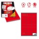 Etichetta adesiva C/500 rosso 100fg A4 70x36mm (24et/fg) Markin