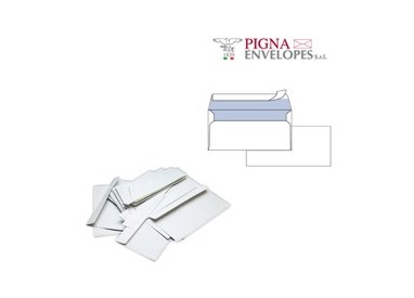 500 busteSILVER90 STRIP FSC®bianca internografata s/finestra110x230mm 90gr Pigna