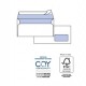 500 busteSILVER90 STRIP FSC®bianca internografata c/finestra110x230mm 90gr Pigna