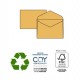 500 buste GIALLO POSTALE gommata carta riciclata FSC® 180x240mm 80gr Pigna