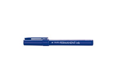SCATOLA 12 MARCATORI TRATTO PERMANENT INK BLU