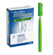 SCATOLA 12 EVIDENZIATORI HIGHLIGHTER VERDE TRATTO FLUO