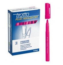 SCATOLA 12 EVIDENZIATORI HIGHLIGHTER FUCSIA TRATTO FLUO
