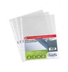 50 BUSTE FORATE 22X30 1725/10 LINEAR LISCIA PPL FAVORIT