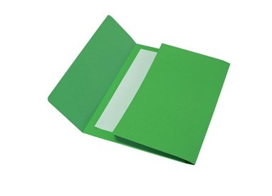 25 CARTELLINE A BUSTA 152B VERDE 26X34 200GR BRISTOL