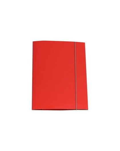 CARTELLINA CON ELASTICO 32PL 25X34CM ROSSO