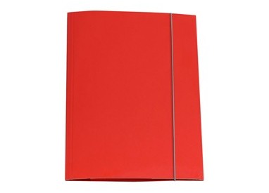 CARTELLINA CON ELASTICO 32PL 25X34CM ROSSO