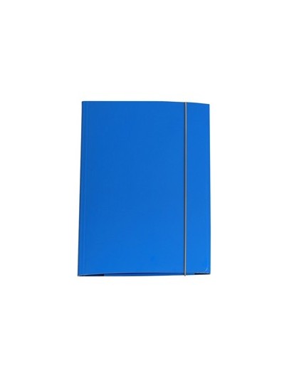CARTELLINA CON ELASTICO 32PL 25X34CM AZZURRO
