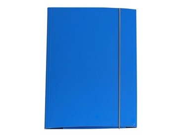 CARTELLINA CON ELASTICO 32PL 25X34CM AZZURRO