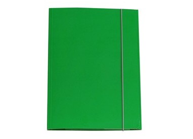 CARTELLINA CON ELASTICO 32PL 25X34CM VERDE