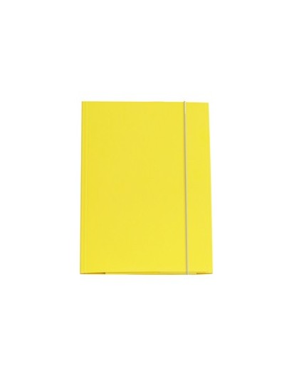 CARTELLINA CON ELASTICO 32PL 25X34CM GIALLO
