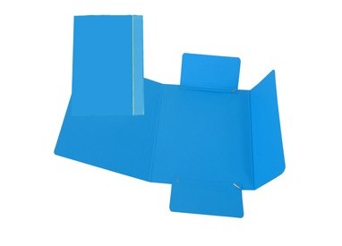 CARTELLINA C/ELASTICO 17X25CM AZZURRO 40L