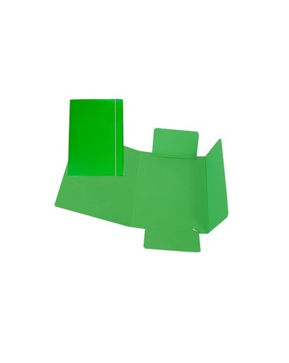CARTELLINA C/ELASTICO 17X25CM VERDE 40L