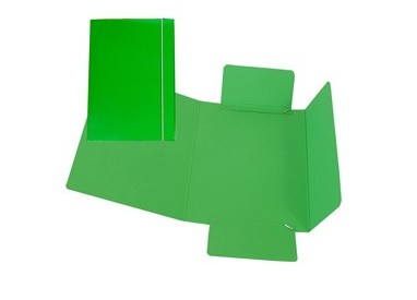 CARTELLINA C/ELASTICO 17X25CM VERDE 40L