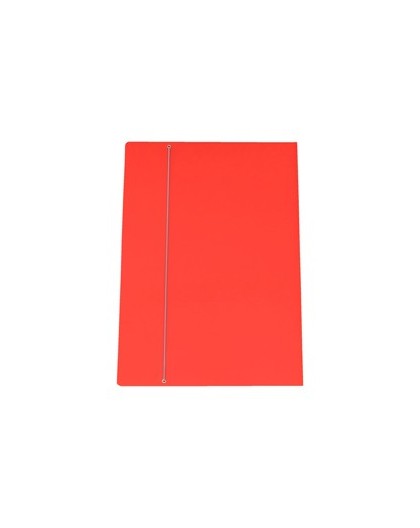 CARTELLINA C/ELASTICO cartone plastificato 35X50CM ROSSO 35EL