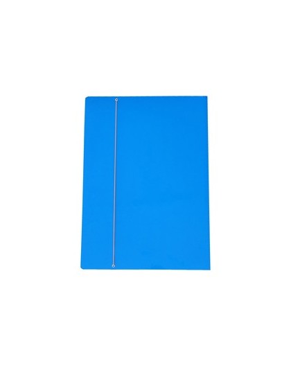CARTELLINA C/ELASTICO CARTONE PLASTIFICATO 35X50CM AZZURRO 35EL