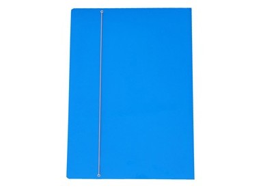 CARTELLINA C/ELASTICO CARTONE PLASTIFICATO 35X50CM AZZURRO 35EL