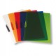 CARTELLINA CON MOLLA CLIPPER ROSSO TRASP. ART.F007 LEONARDI