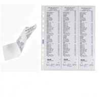 10 Buste forate per 6 scontrini fiscali 25,2X30,7 Favorit