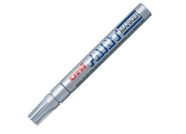 Marcatore UNI PAINT PX20 punta conica 2,8mm argento UNI MITSUBISHI