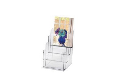 PORTADEPLIANT IN PLASTICA TRASPARENTE 16,5X24X14cm ART.5023