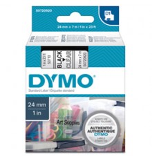 NASTRO DYMO TIPO D1 (24MMX7MT) NERO/TRASPARENTE 537100