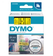 NASTRO DYMO TIPO D1 (24MMX7MT) NERO/GIALLO 537180