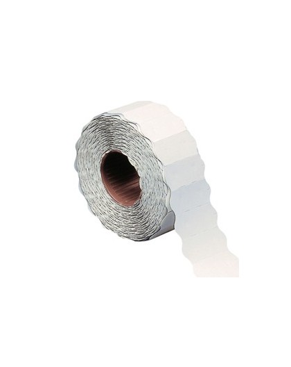 Rotolo 1500 etichette 26x12mm bianche rimovibili a onda Markin