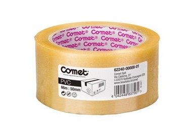 NASTRO ADESIVO 66MTX50MM TRASP.PVC 62-240 COMET