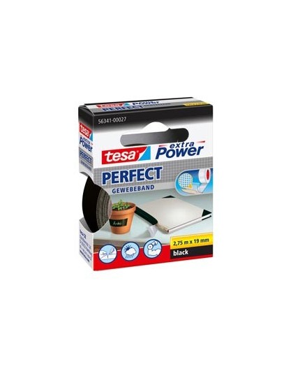 NASTRO ADESIVO TELATO 19MMX2,7MT NERO 56341 XP PERFECT